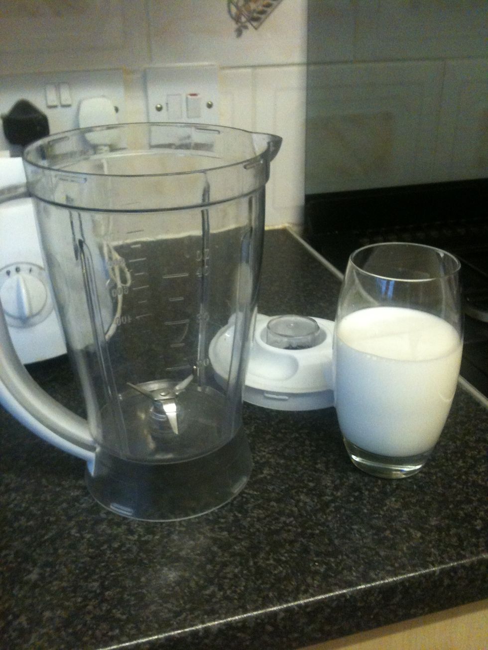 When i add milk, i like to measure it in the cup i am using. So pour in your mil!