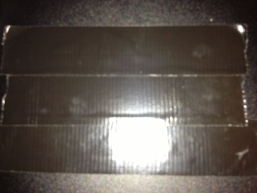 When I'm drawing a soccer ball, the next thing I do is add the details so I made another sheet of duct tape out of black duct tape.