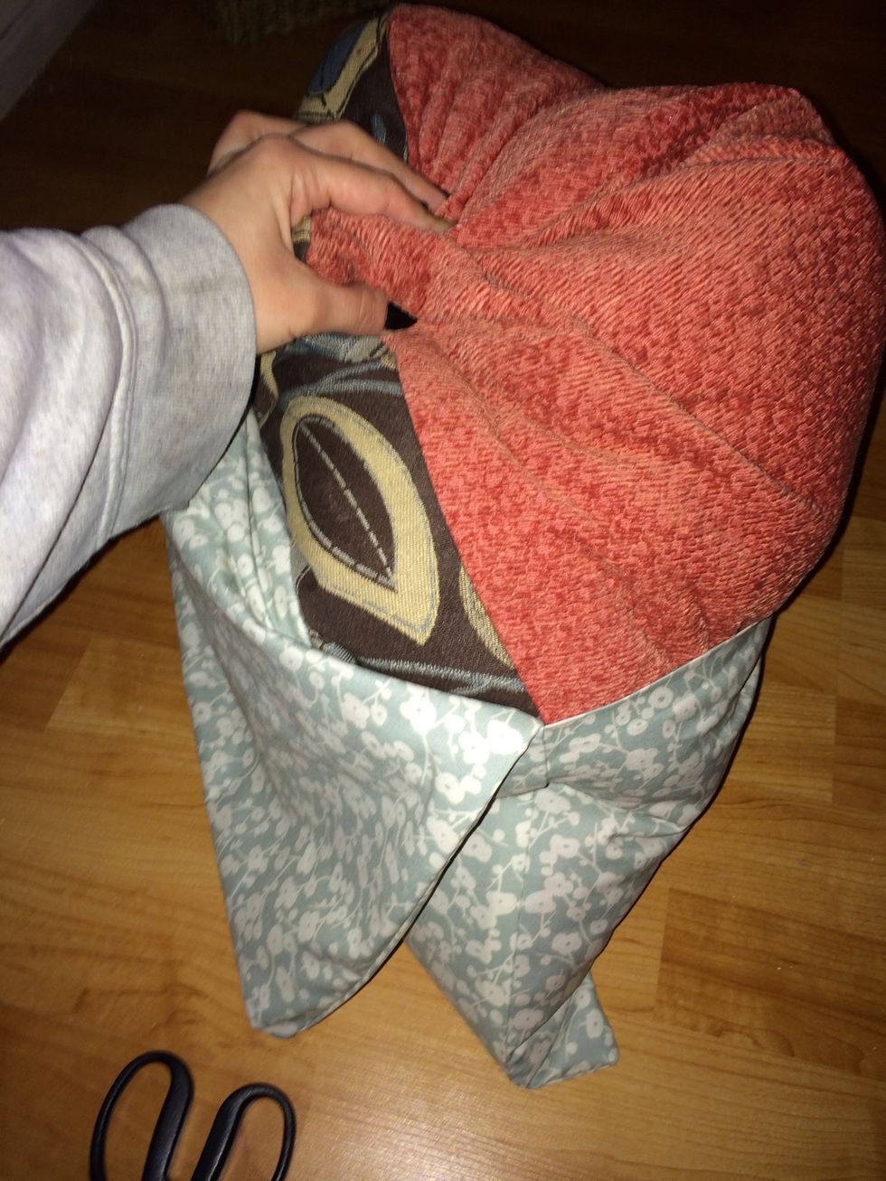 When I put my pillow case on, I first put one side in and then bunched the pillow exposed to make it easier to slide the rest of the cover.