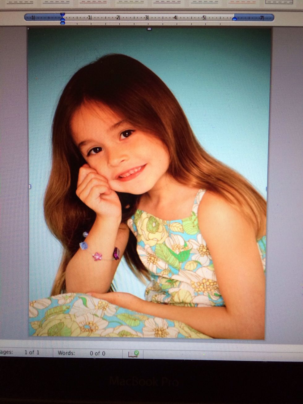 When I was little I never looked at the bad past I just focused on my future.