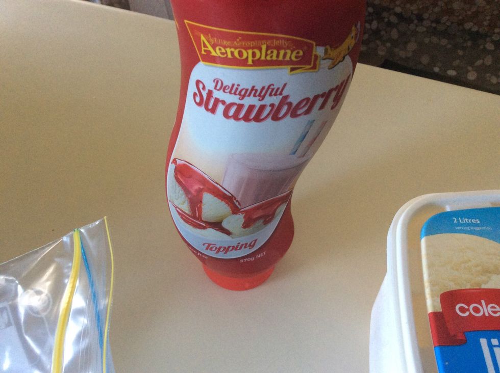 When I was using the blender I put in some strawberry source to add a bit more flavour but I don't think it's healthy for you