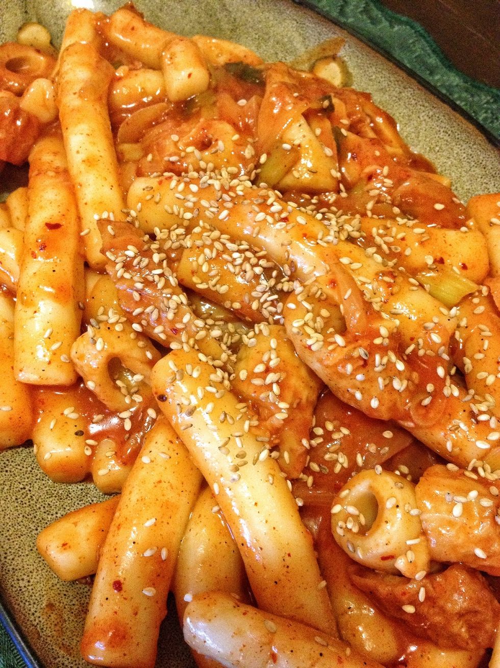 When I was young, I was so addicted to this dish and ate it more often than rice which got me in trouble with my mom! ;) Hot and spicy dish to keep you warm when the weather gets cold.  Enjoy! :)