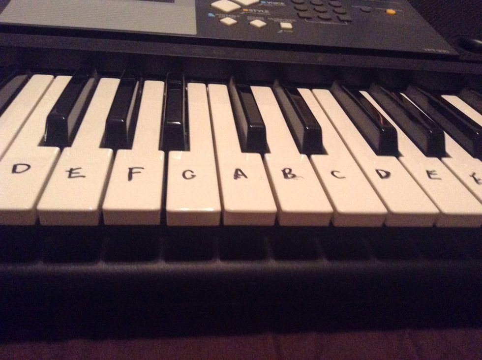 When I was younger I decided to draw on my keyboard with sharpie