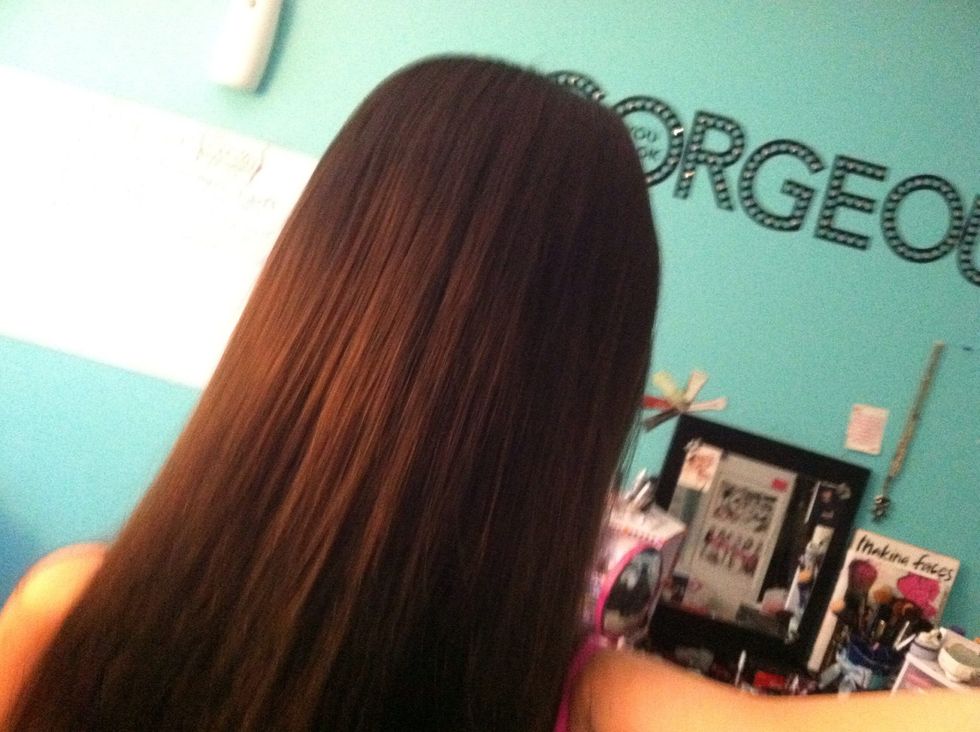 When I woke up it was still straight! ( this photo is NOT from when I woke up).