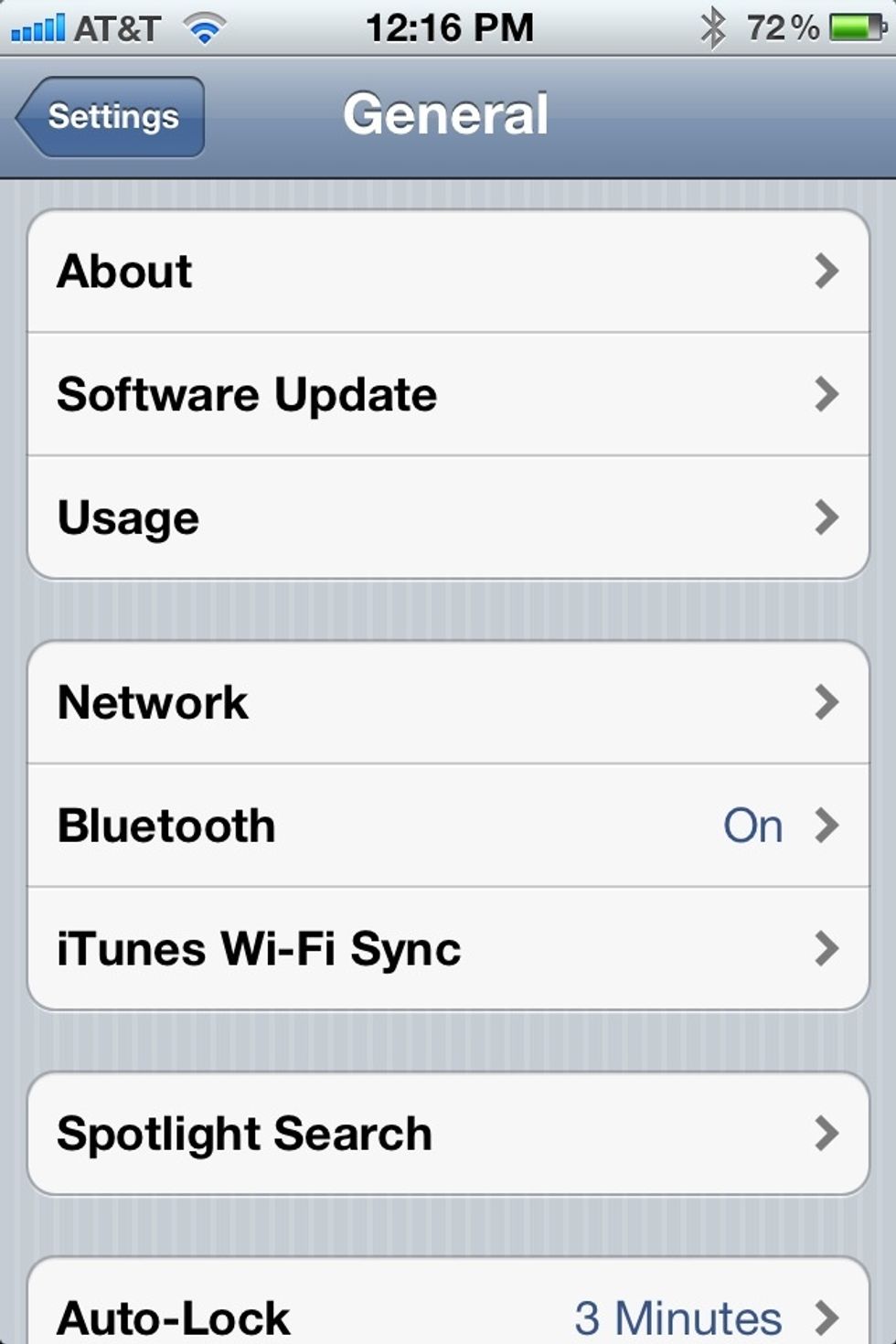 When in General, scroll down, Find Keyboard and tap it