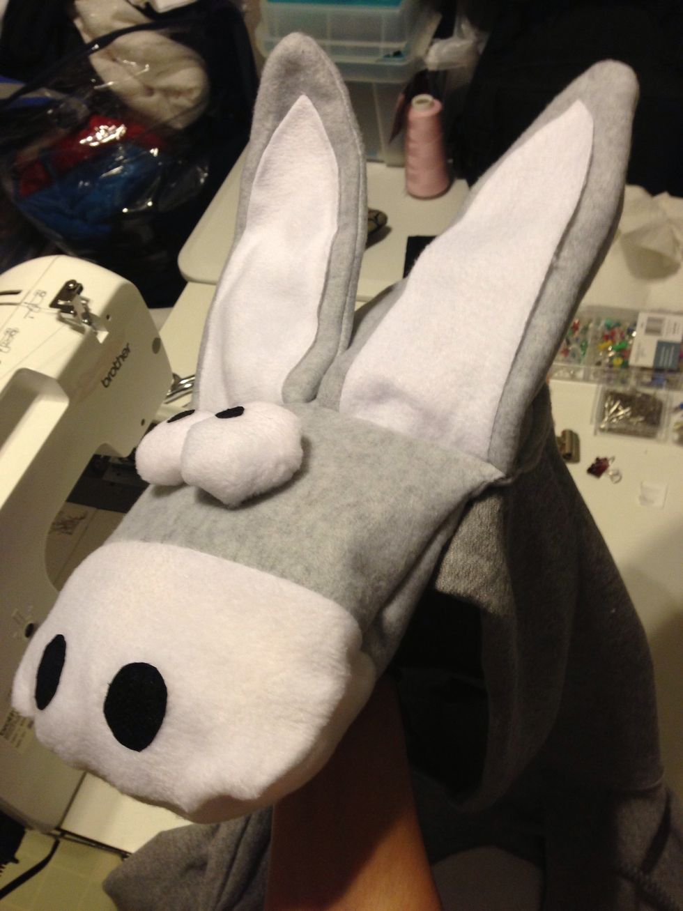 When it dries, it should look like this :3 im holding it up as if someone is wearing it