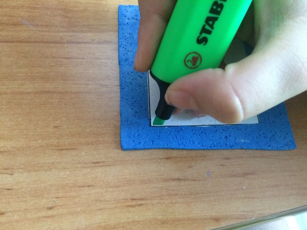 When it dries you can decorate the edges!!!