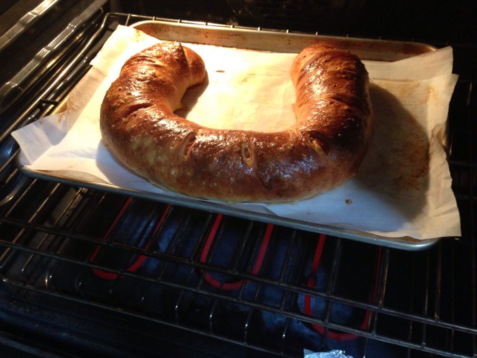 When it gets about as golden brown as you like it -