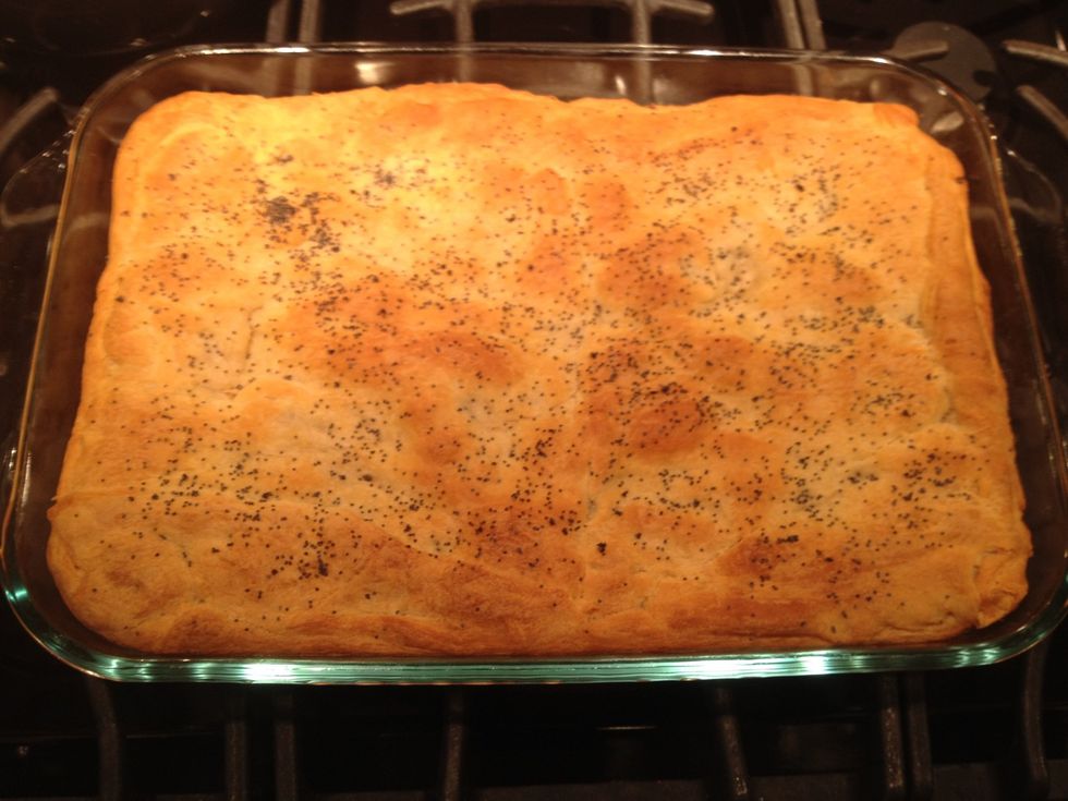 When it looks like this, get it out of the oven! Enjoy with a fork from the pan or...