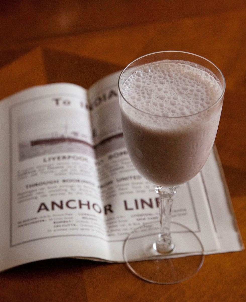 When it's all nice and smooth, chill, pour, and serve it up. Cheers!