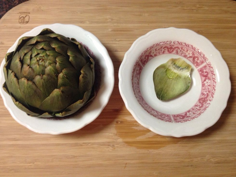 When it's done eat each leaf individually. They're great plain or dipped in a variety of sauces.