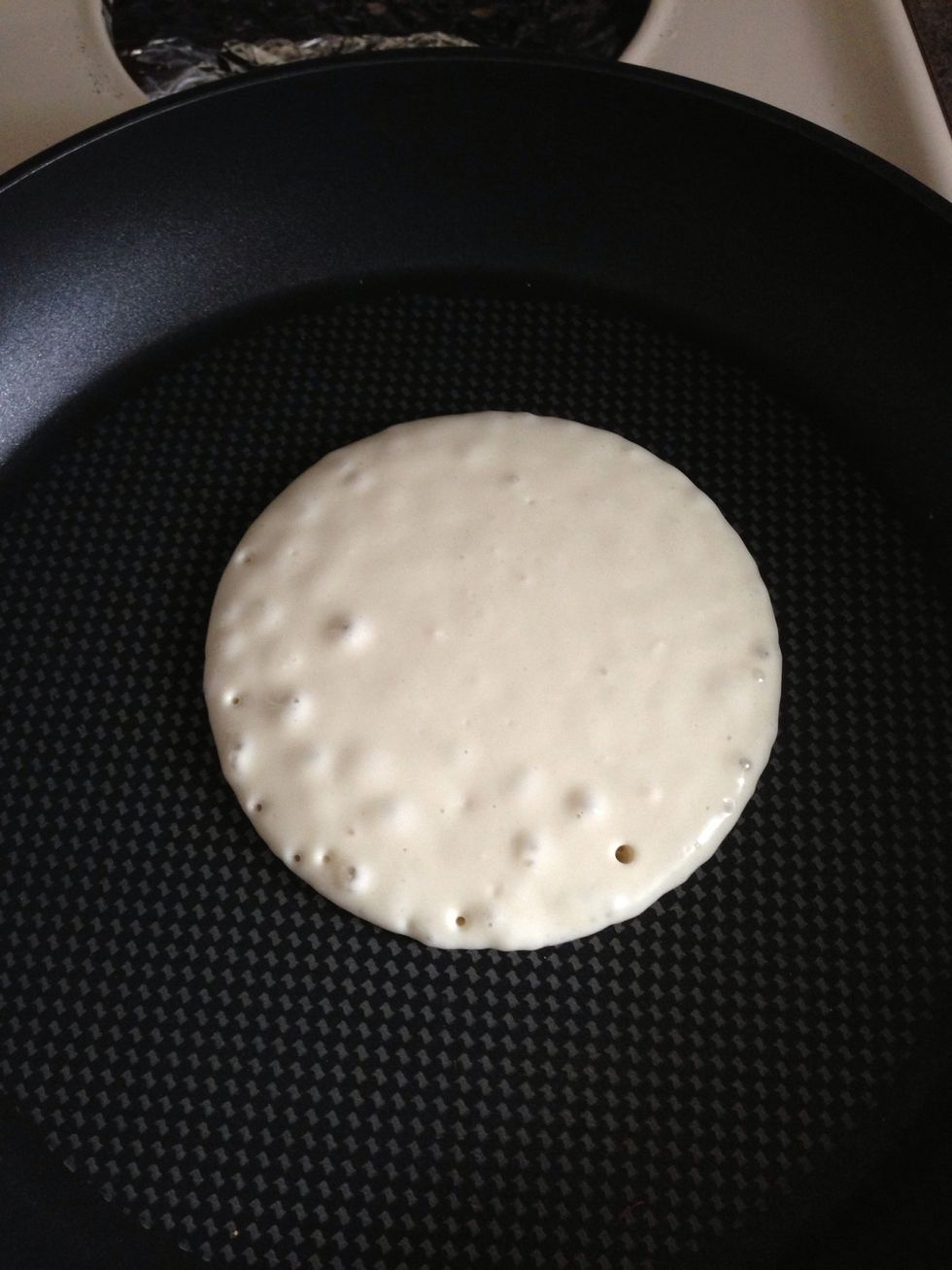 When it starts getting air bubbles, you know it's time to add the sprinkles.