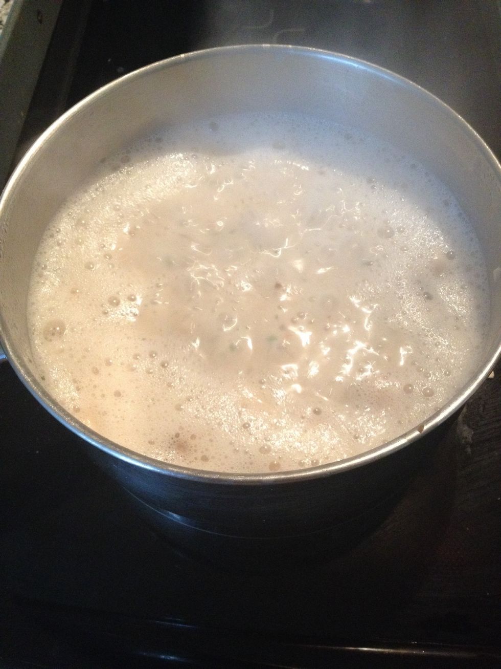When it starts to boil...