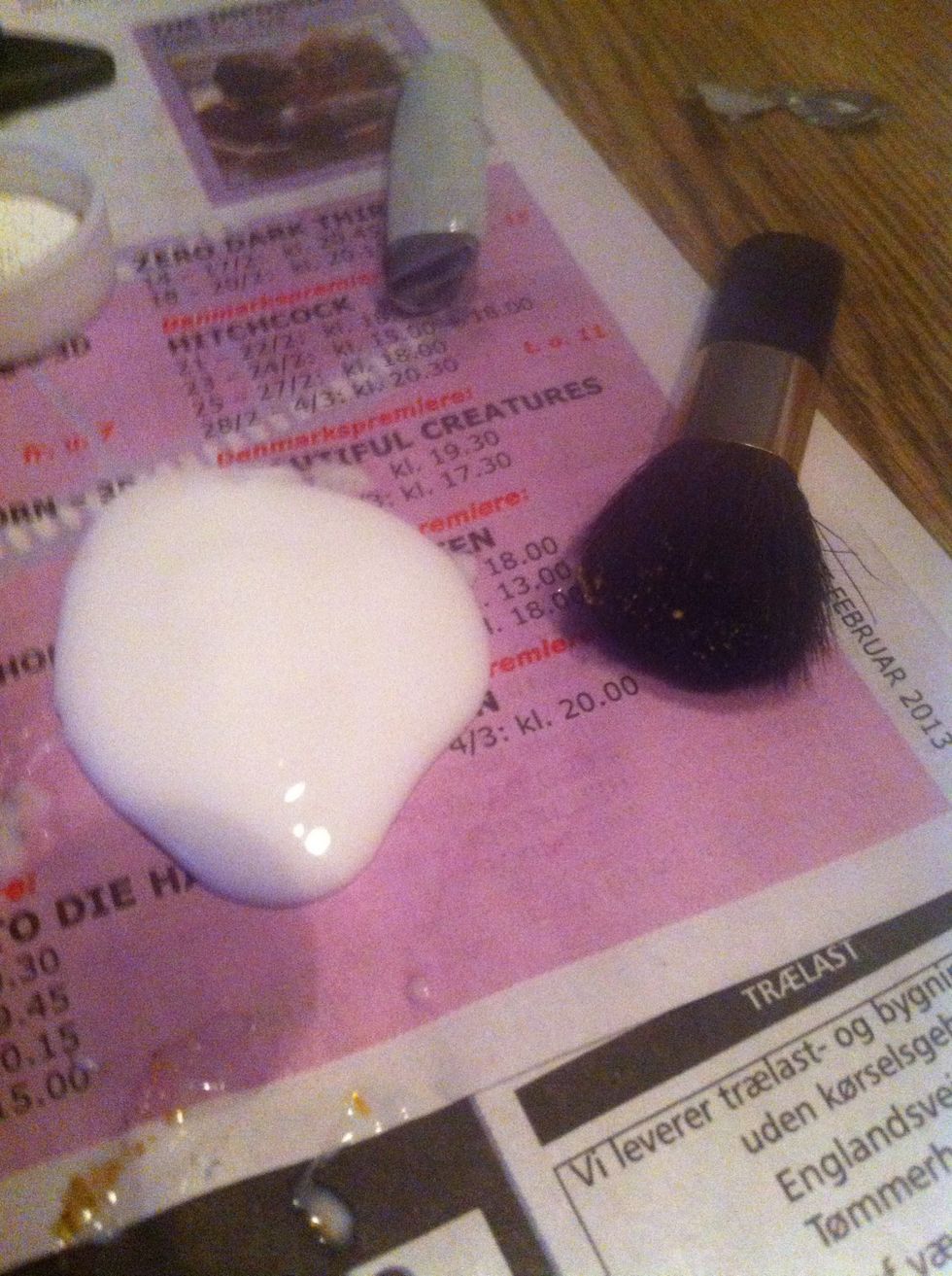 When its dry take some glue