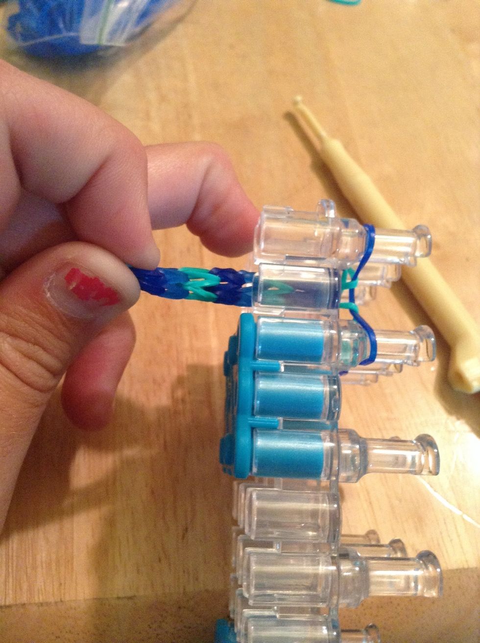 When long enough pull to see the length so it isn't all scrunched up