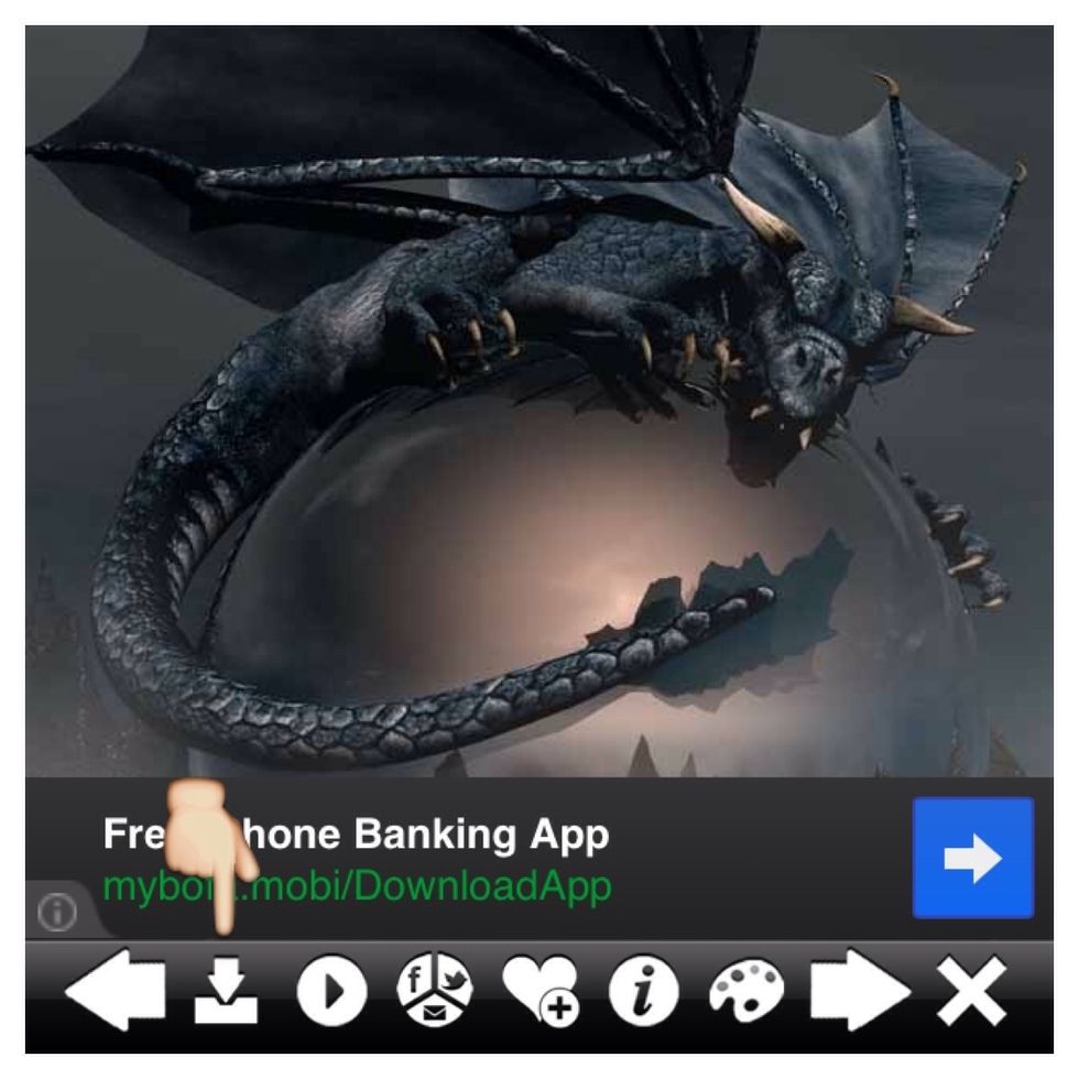 When looking for a background keep the other photo you are using in mind.  When I saw this one, I envisioned my son standing on the dragon's tail.  Once you think your choice will work then save it.