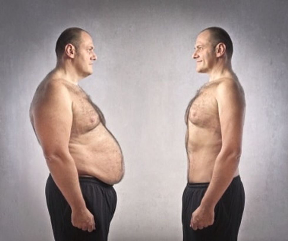 When men exercise with a mixed cardio plus lifting weights you will tone down and gain muscle.