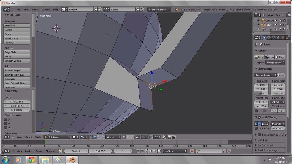 When merging the vertices together make sure to select the lower base first, then the handle.