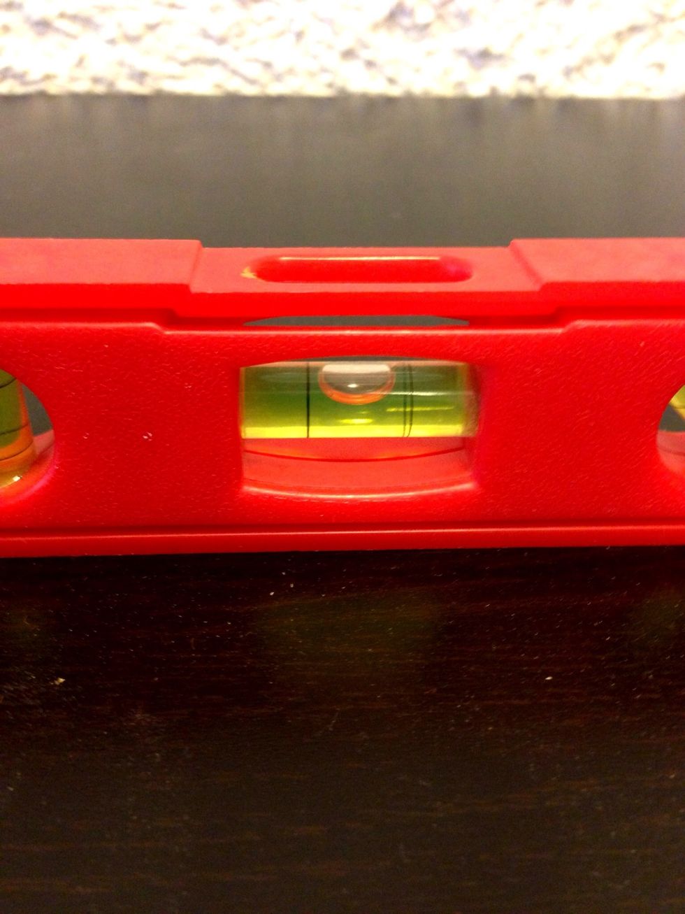 When mounting it to the wall make sure it is leveled. Otherwise you will see little cracks after a while because of the traction created by the weight.