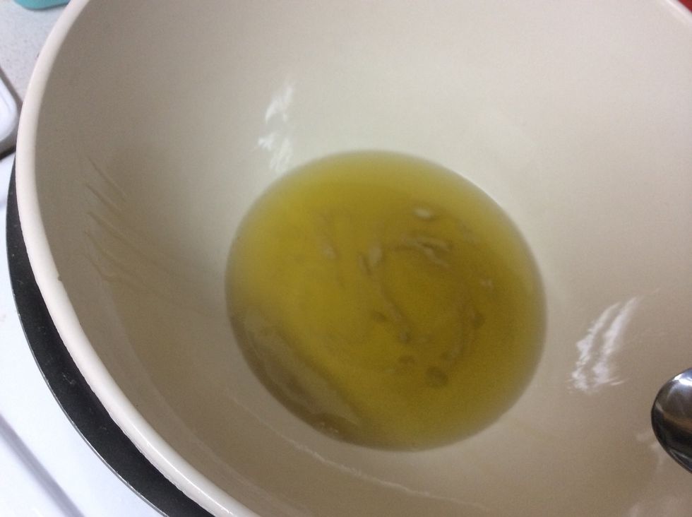 When oils are all melted, stir to blend. For a lotion bar, pour into a mold. For whipped body butter, add the fourth ingredient, the liquid olive or hemp oil then put bowl in freezer until opaque.