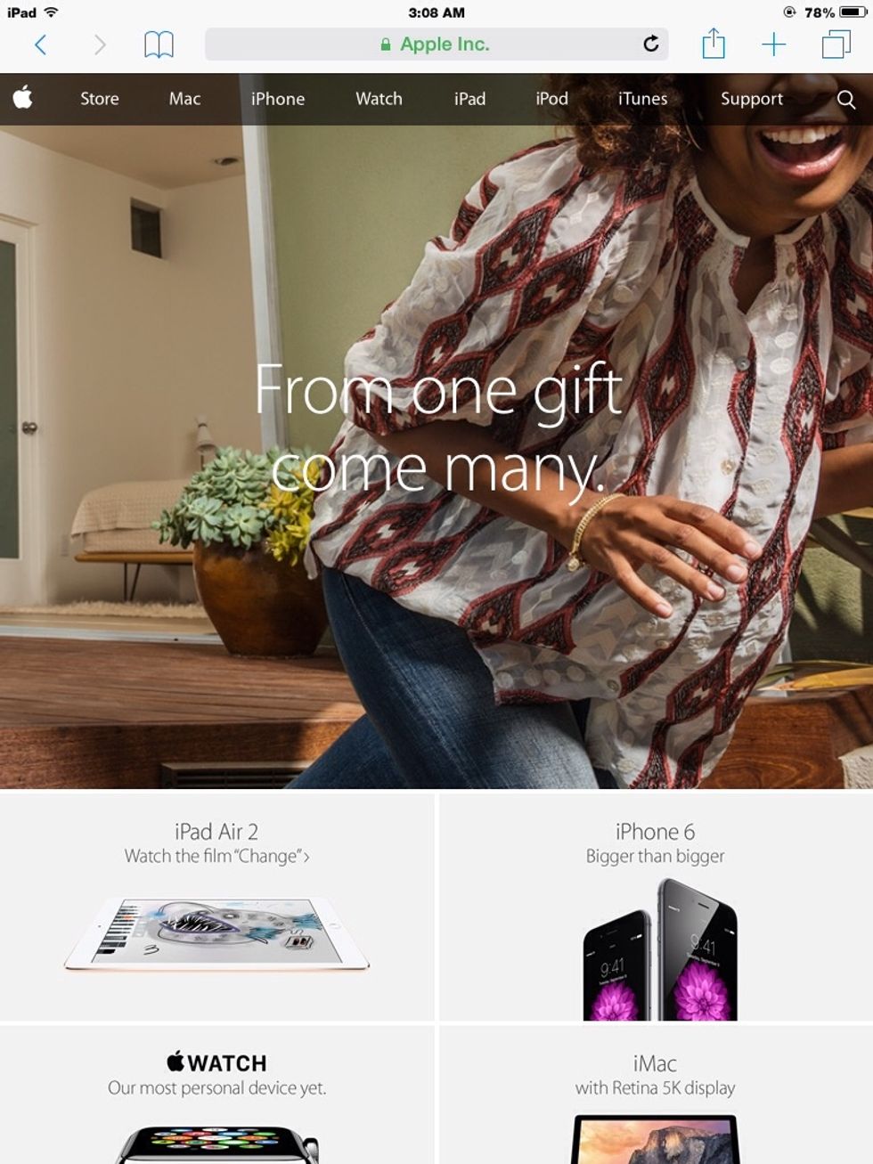 When on a webpage, you can tap the share icon.