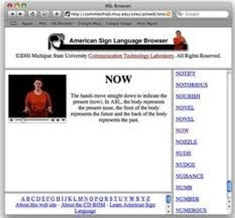 When on your computer there are a number of ASL sites that work much like the iASL app. But the best I've found is ASL Browser. Just google "ASL Browser" and you'll find it. Made by MSU.