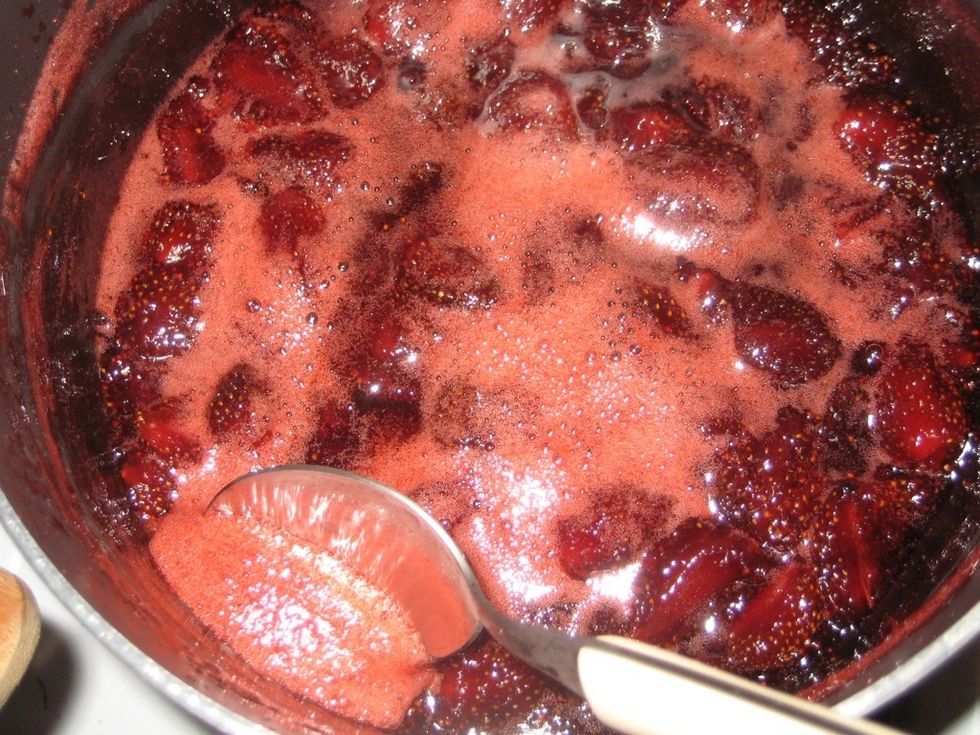 When ready and away from heat, skim off the scum.