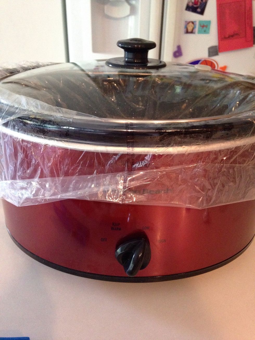 When ready to cook, place bag in crockpot and cover with lid. Set dial to Low and cook 8-10 hours.