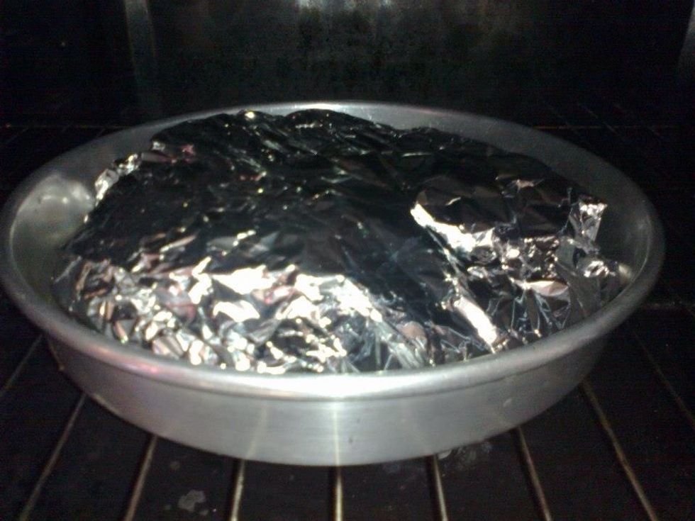 When removing the fish from the refrigerator wrapped with tin foil and put it in a tray and insert it into the oven ,leave it for an hour or until tender