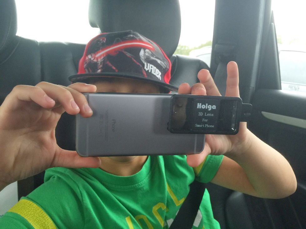 When shooting video with the Holga lens, you must shoot in portrait mode as seen here. This is a good habit all the time anyway! Have fun, and feel free to ask questions.