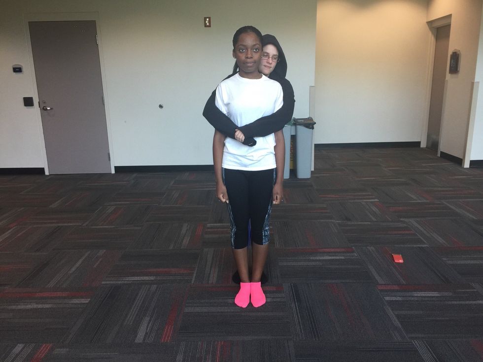 When someone grabs you from behind.... -Remain Calm