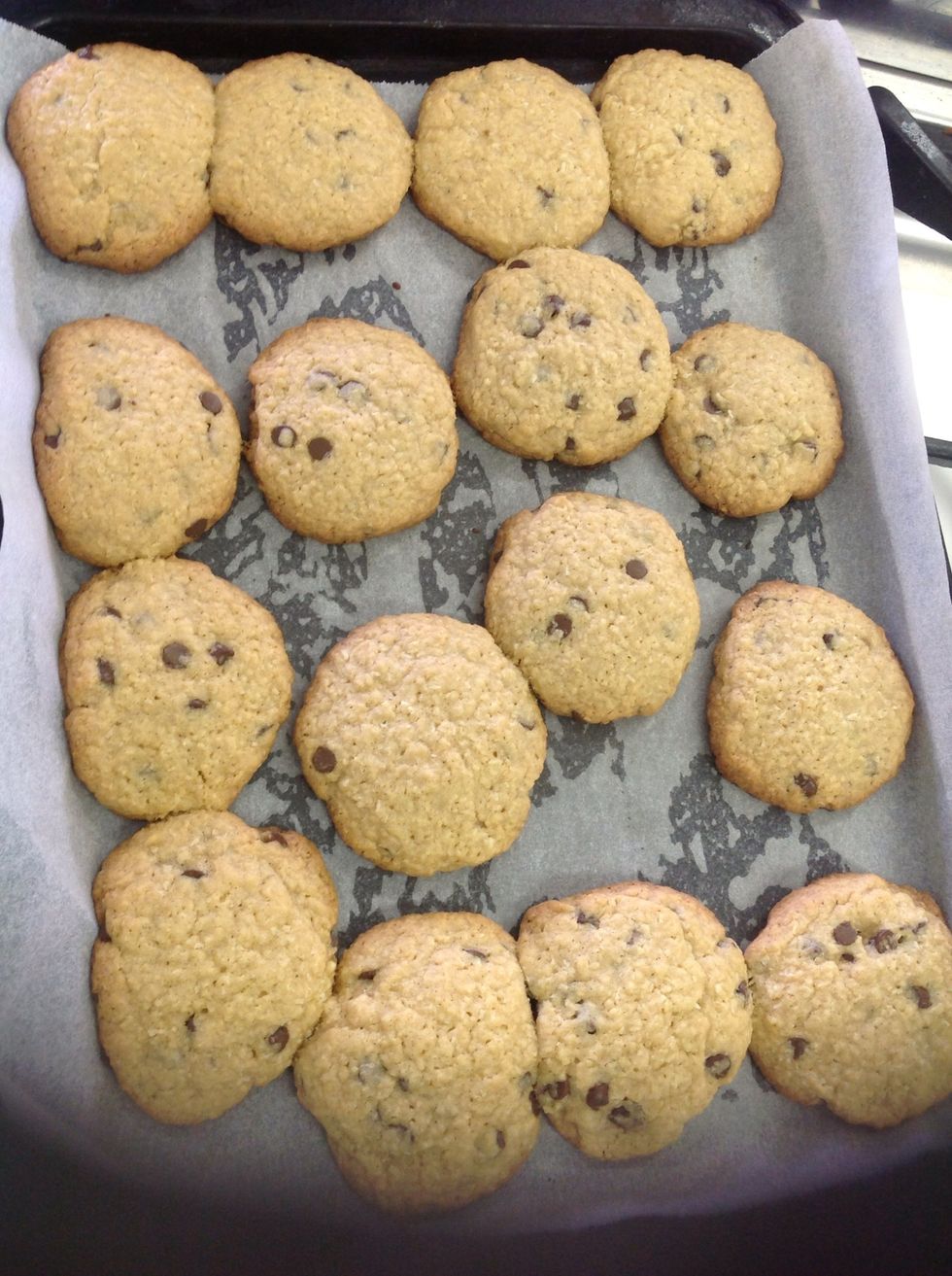 When taking them out of the oven be sure to use oven mitts. If some are joined together than that's all right, just gently split them apart.