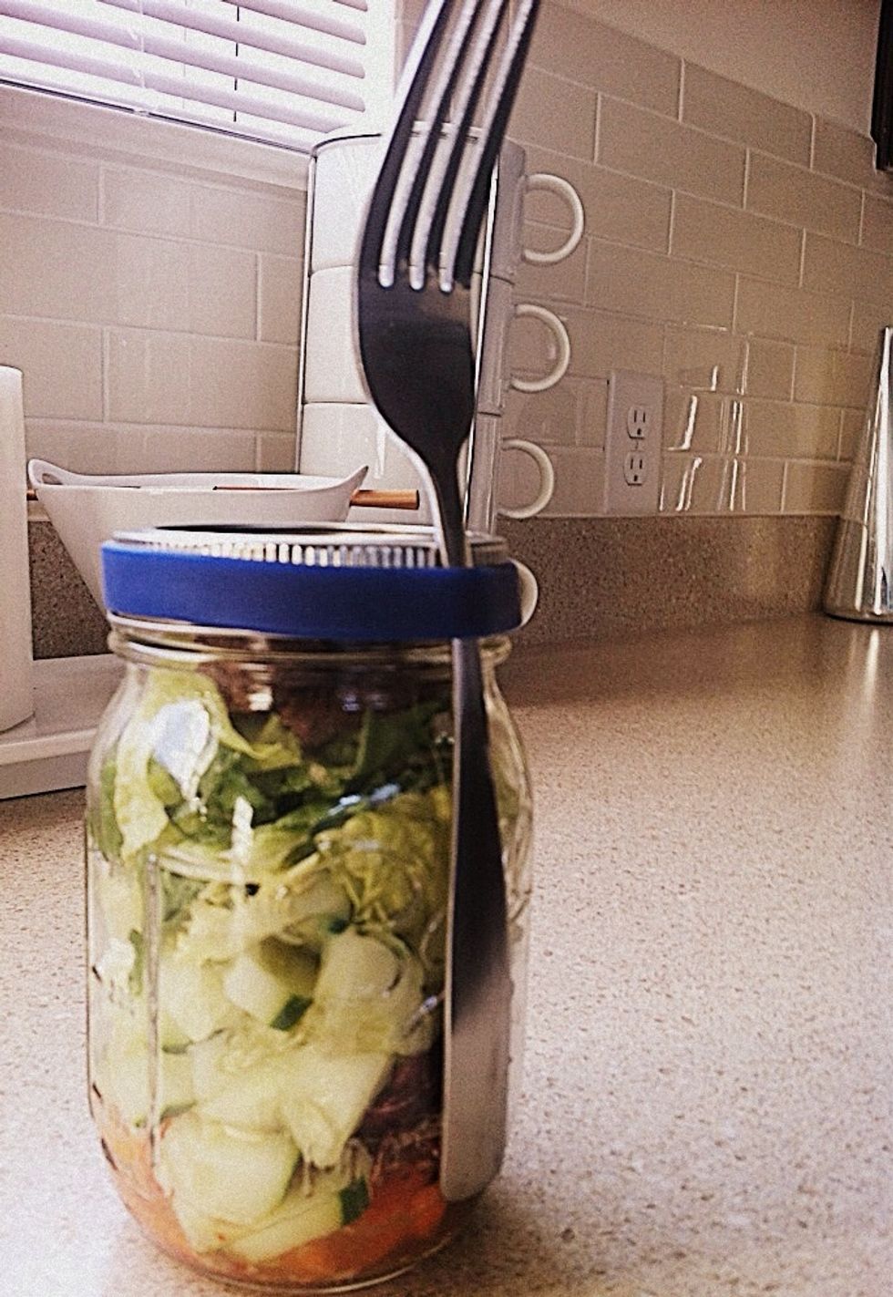 When the band is on, slide your utensils in place. This will allow you to use re-useable silverware as opposed to the disposable stuff (kinder to the environment).