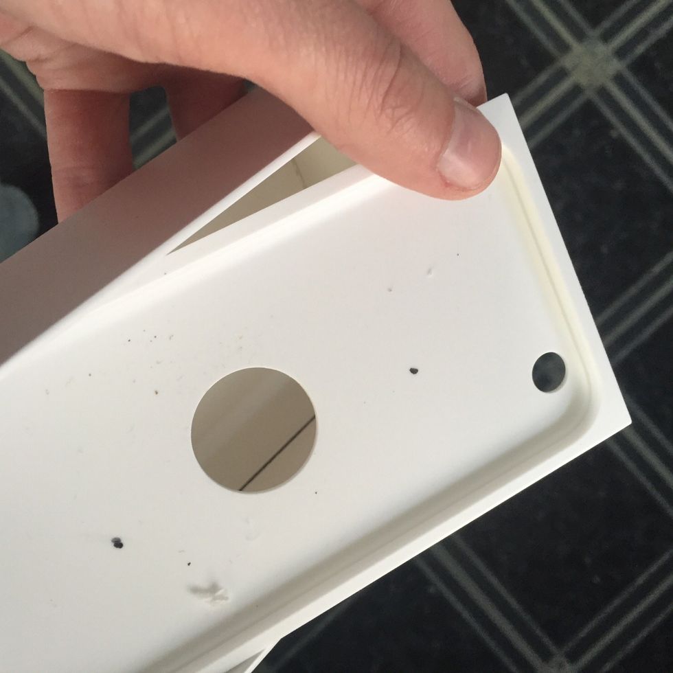 When the bottom of the box is empty. Put the plastic tray back in.