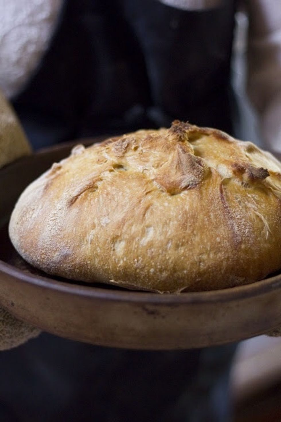 When the bread comes out of the oven, take it out of the pan and place it on a cooling rack for at least an hour.