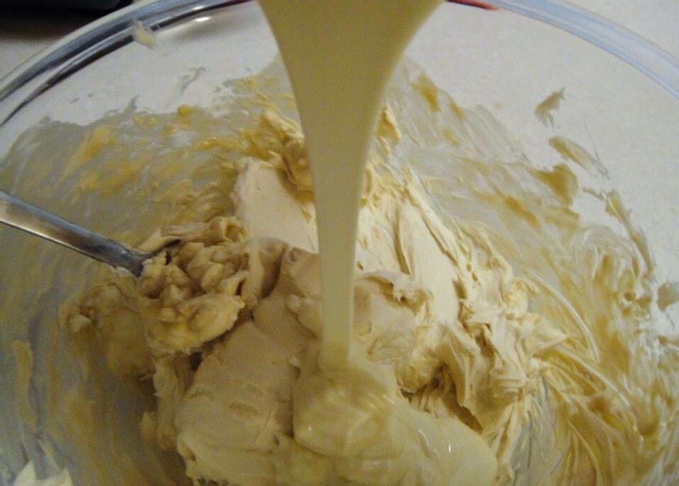 When the chocolate has cooled a bit, whisk in the mascarpone until smooth then cover the bowl and place in the refrigerator overnight.