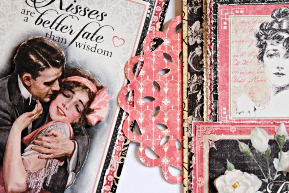 (When the envelops are placed together the center doilies will act as a stabilizer when adhered together.)