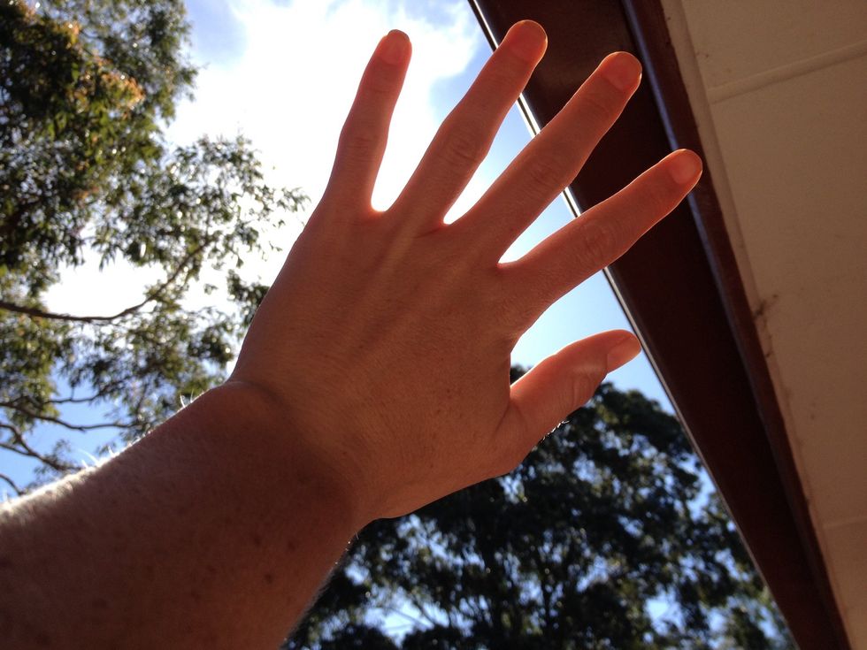 When the foreground or subject is in focus