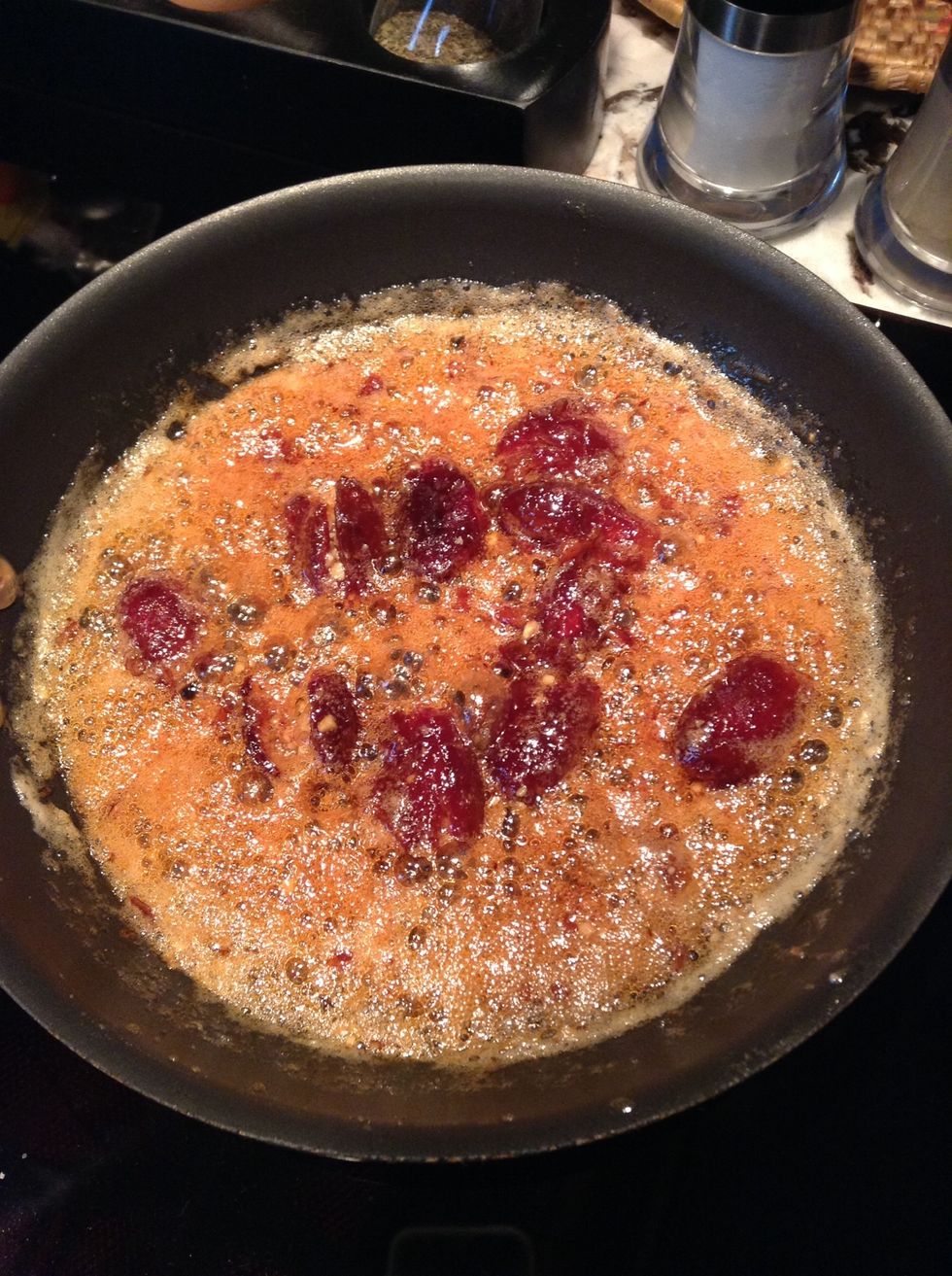 When the honey browns , your dates are done.