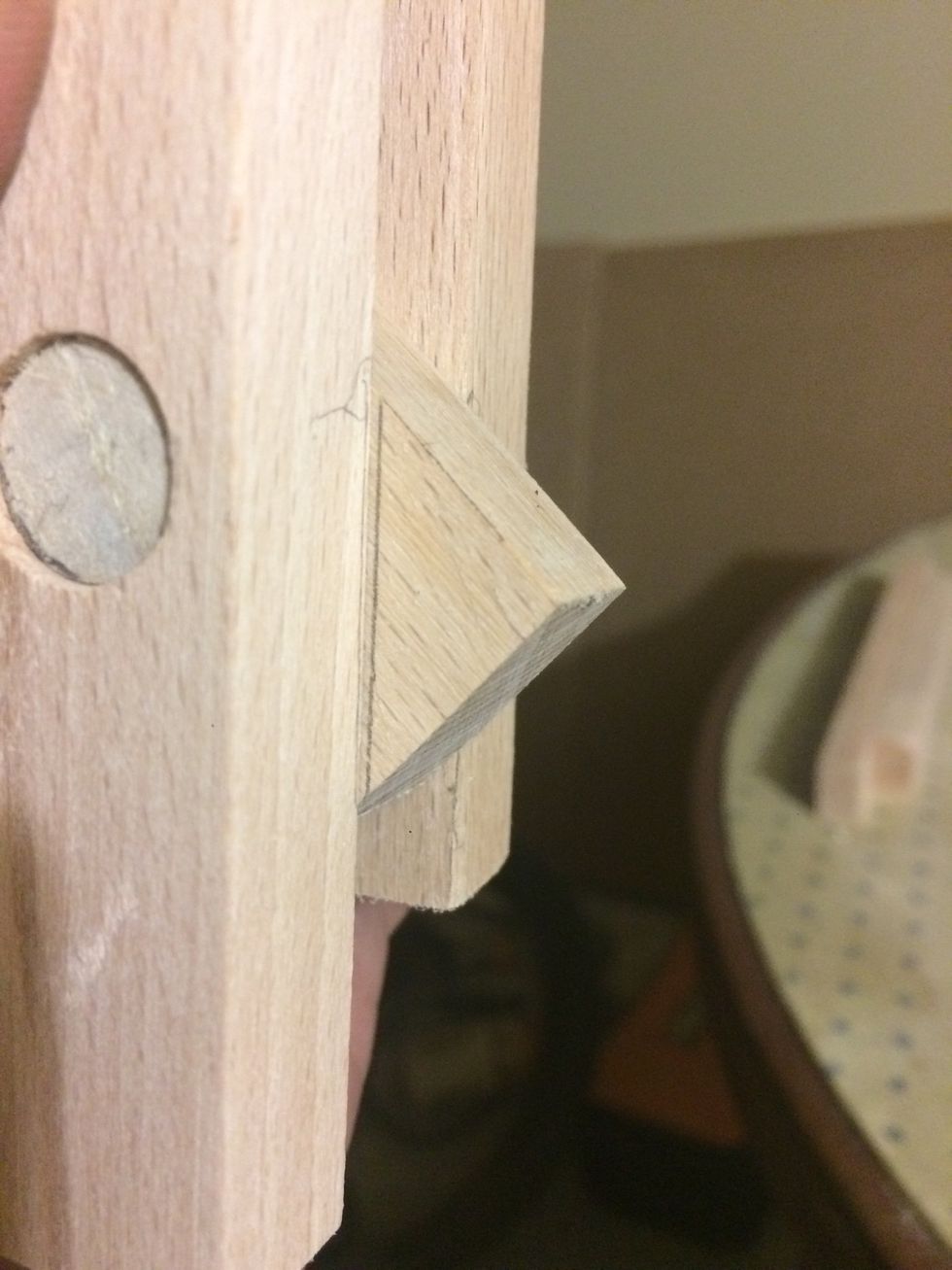 When the hook opens on the back side it is protruding past the back, this has to be removed. So I marked each hook.