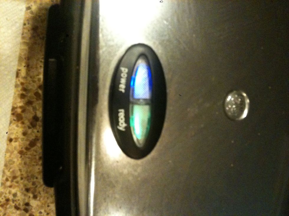 When the light says ready I get excited :)