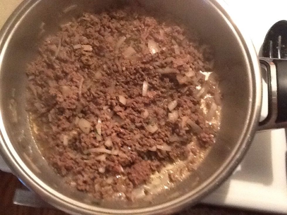 when the meat is cooked it will have brownish color which will show its done and ready