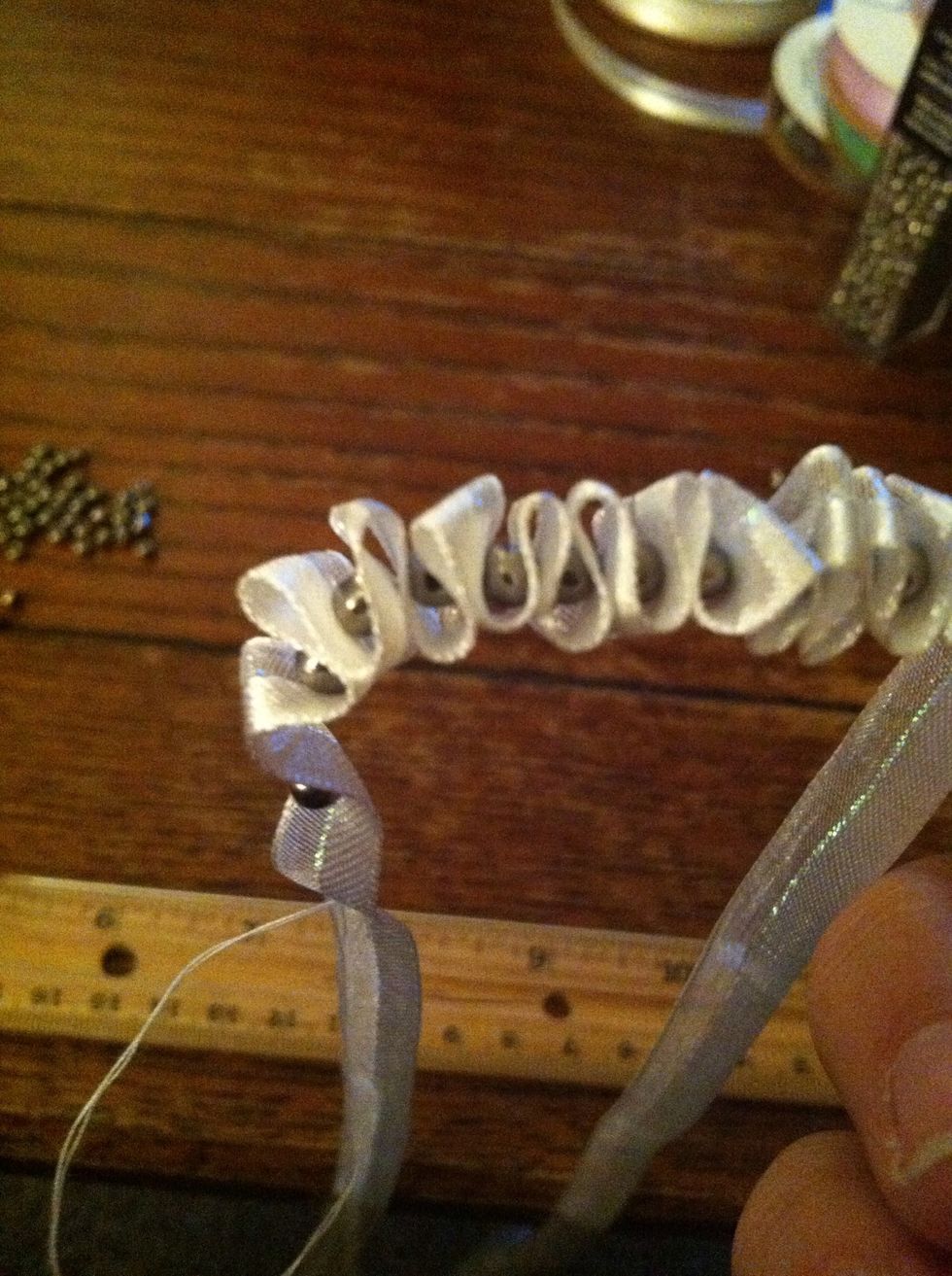 When the meddle is full just let it fall off the back end and keep going.