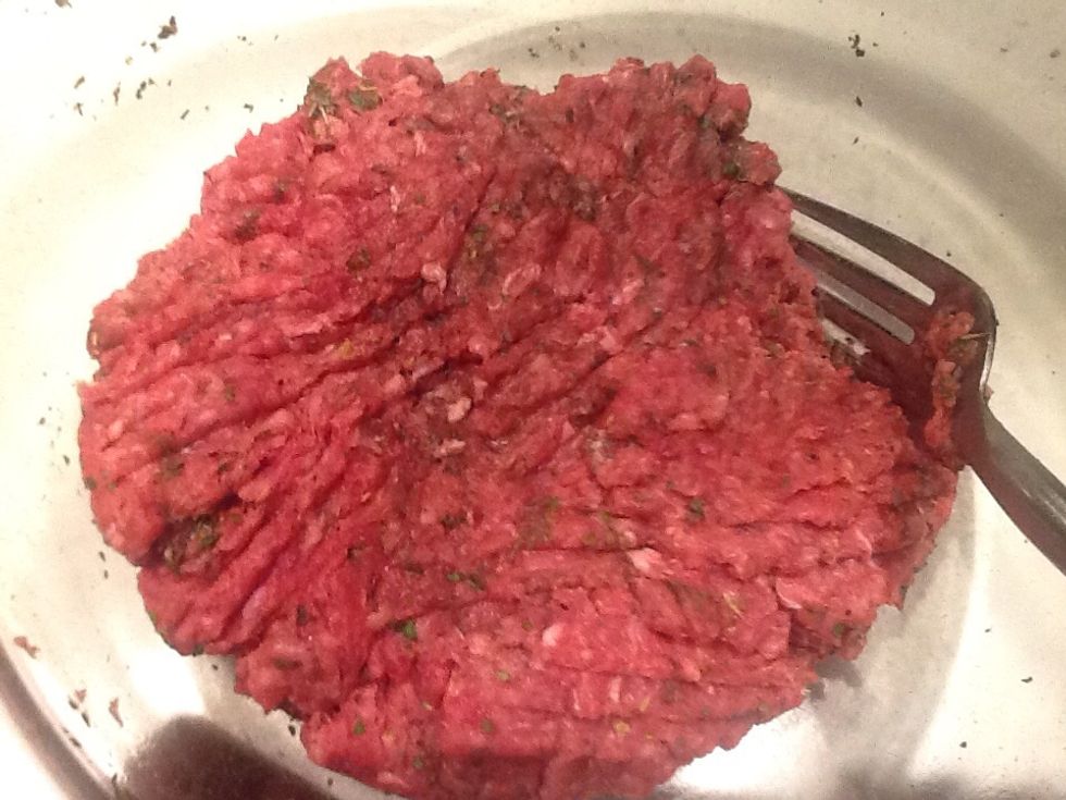 When the spices are mixed in, divide in 12 equal parts, roll into balls.