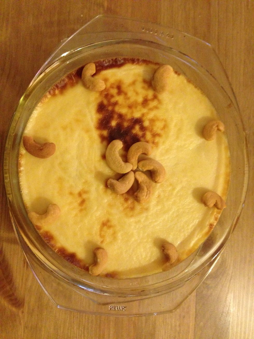 When the surface is done like a picture remove it from the oven