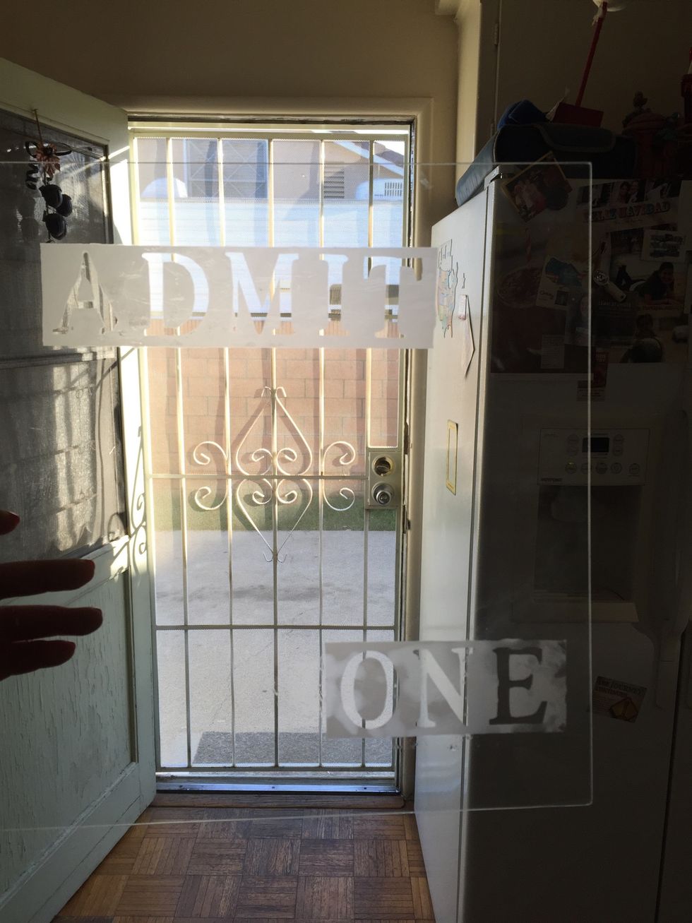 When the time is up run under hot water and rub off with a glove. (This is after I washed off the glaze)