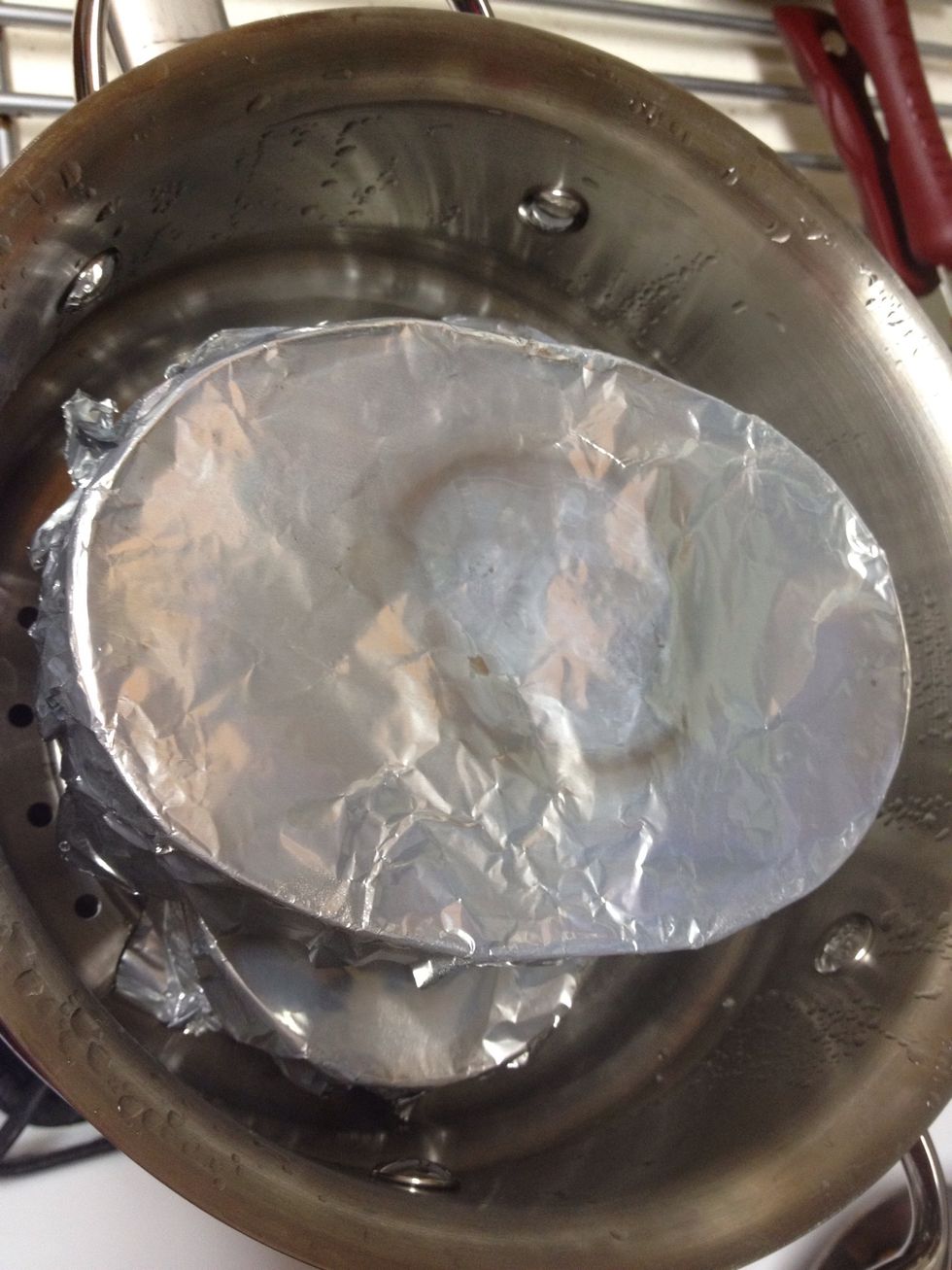 When the timer stops, turn off the stove..and take out your yummy leche flan from the steamer!