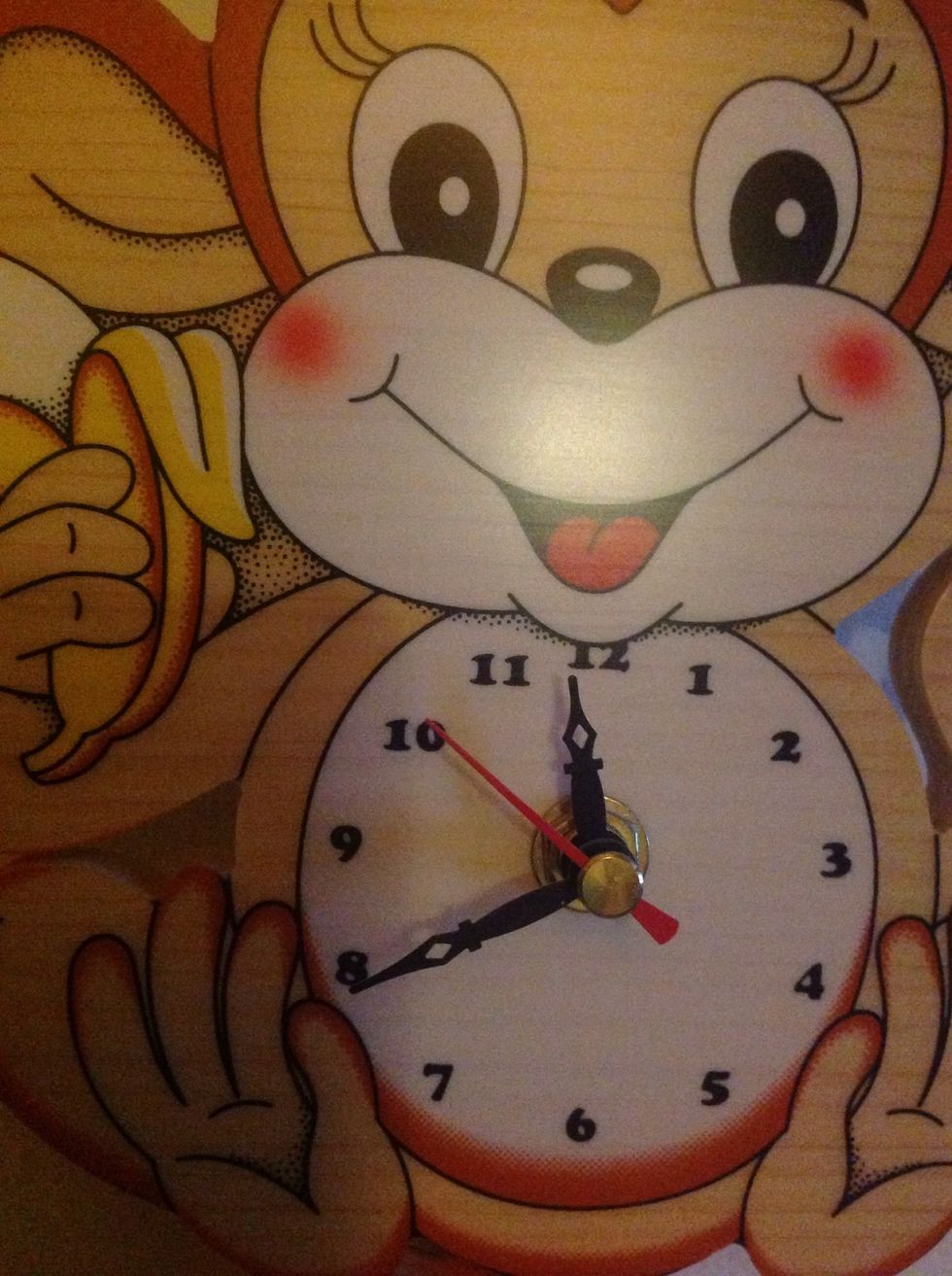 When the water is boiling check the clock.