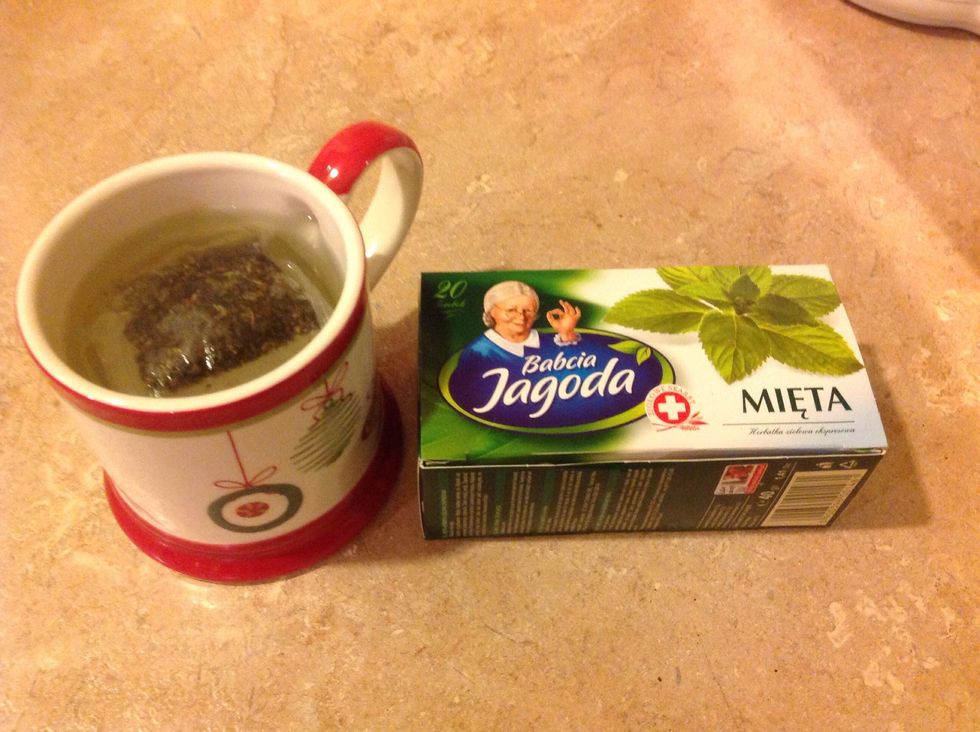 When the water is done boiling, carefully pour it in your mug.