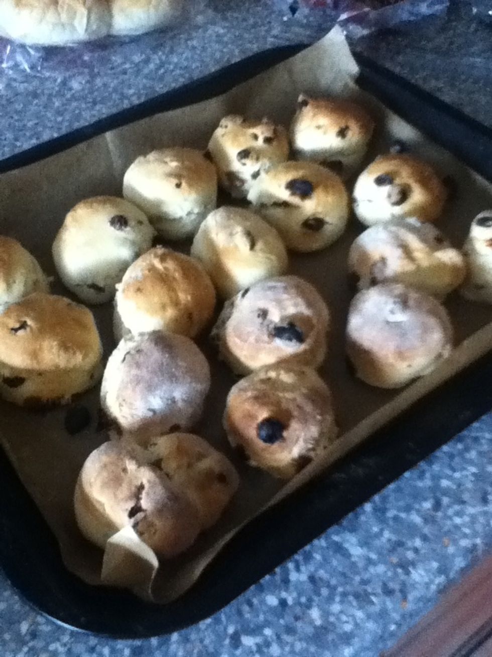 When their done take them out of the oven and ...